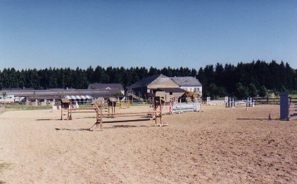 Der Reitplatz des Haras d'As im Jahr 1990